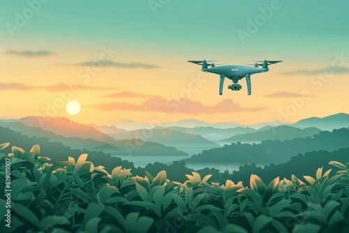 Agriculture automation environmental protection drone automated chemical tulip agritech smart farming spray farm.