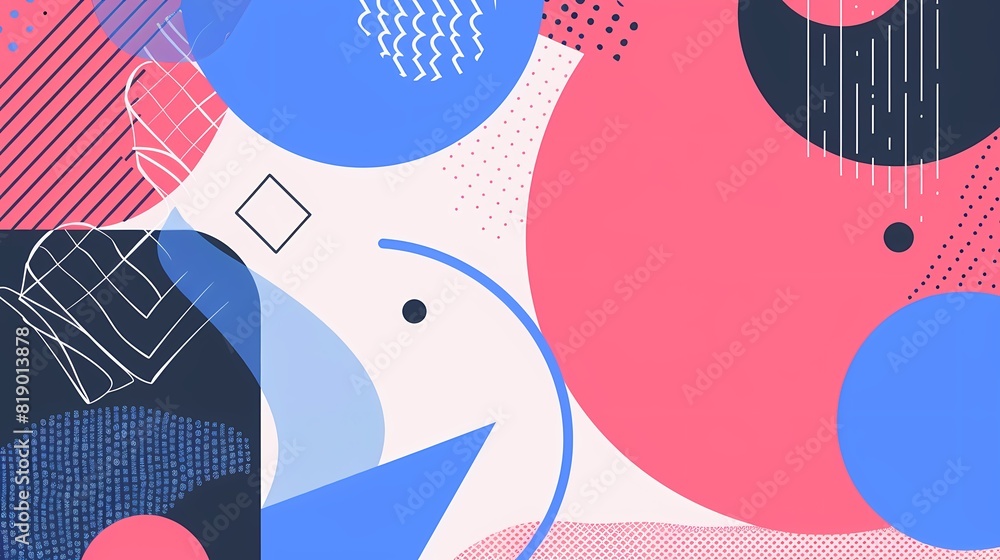 Abstract dance of shapes and colors Abstract dance of shapes and colors