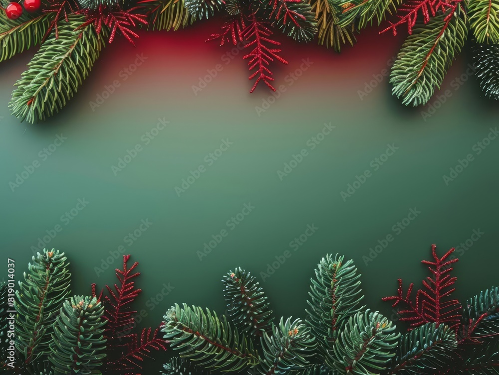 Gradient background in green and red hues for Christmas marketing, with copy space Gradient background in green and red hues for Christmas marketing, with copy space
