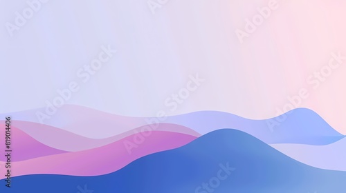 Abstract wavy patterns in serene pastel hues