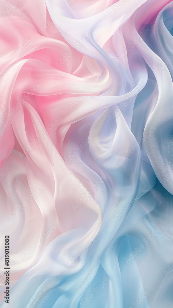 Obraz premium abstract wallpaper of fabric in soft pastel color gradation