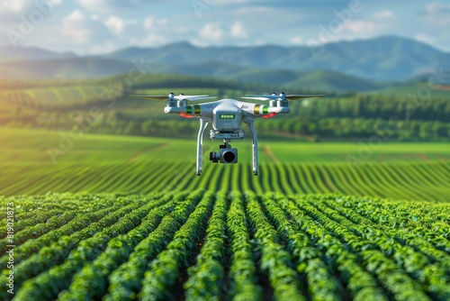Vector automated drone farming analysis for harvest with farming automation techniques and plant health using drone technology in automated farming for soil and farm health