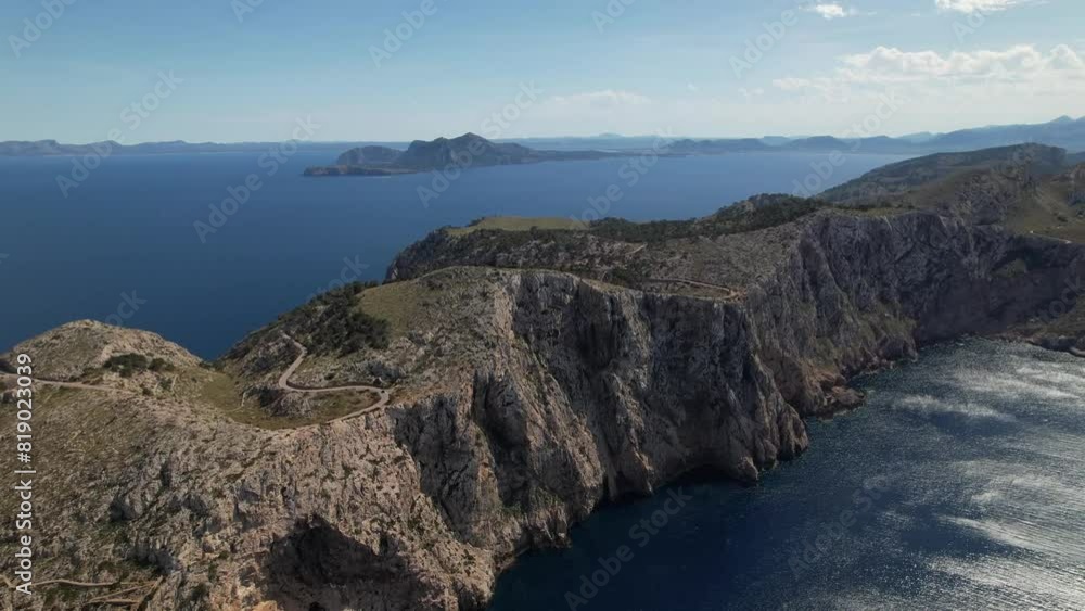 Aerial View of Palma De Mallorcas Cape Formentor and Lighthouse Aerial View of Palma De Mallorcas Cape Formentor and Lighthouse