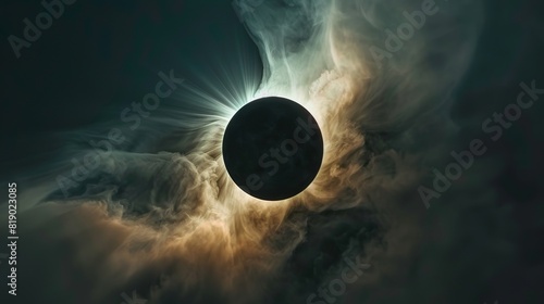 Total solar eclipse, scientific background   photo