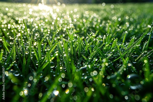 dew drops on grass