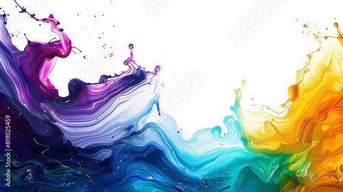 Colorful liquid abstract background 