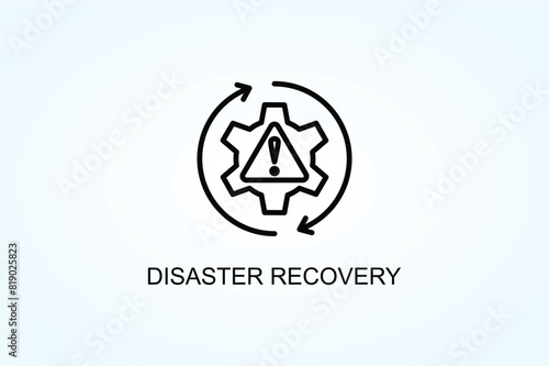 Disaster Recovery Vector  Or Logo Sign Symbol Illustration