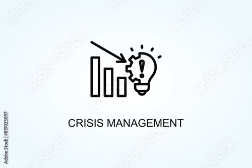 Crisis Management Vector  Or Logo Sign Symbol Illustration