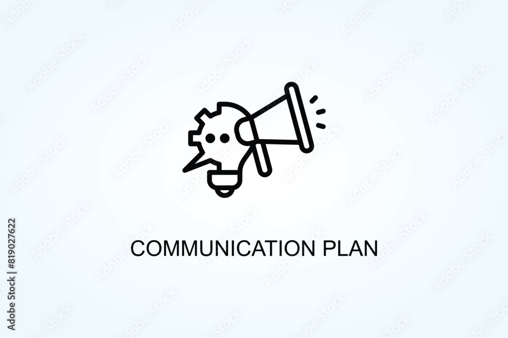 Communication Plan Vector  Or Logo Sign Symbol Illustration