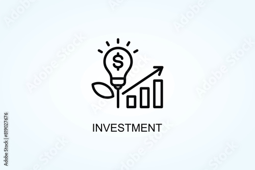 Investment Vector  Or Logo Sign Symbol Illustration