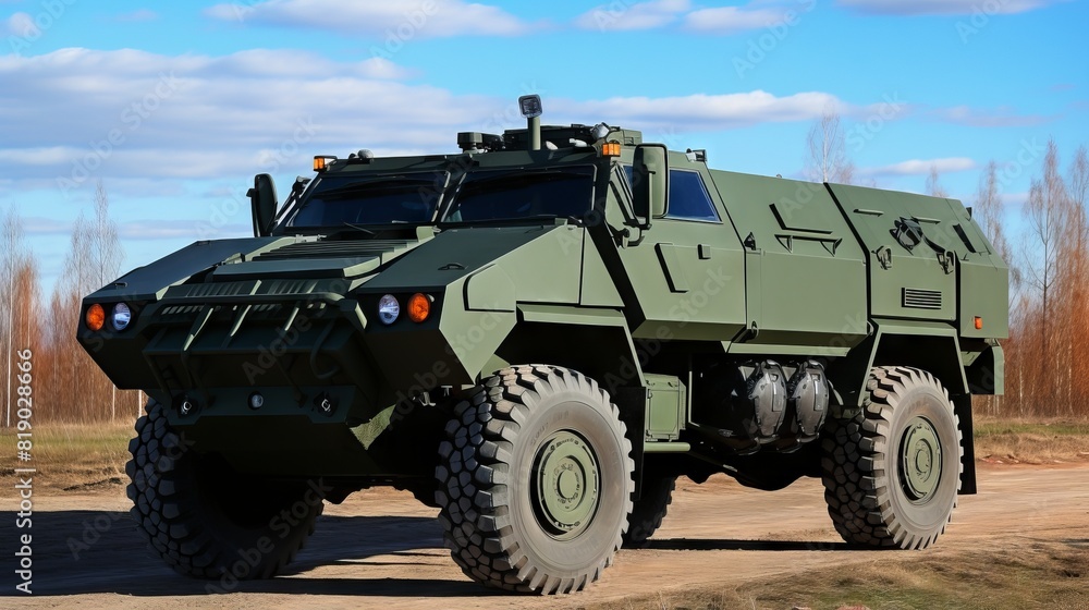 A military truck against the background of an explosion, moving along a dusty road.
Concept: Military operations, equipment, combat operations, the power and strength of the army, transportation of eq A military truck against the background of an explosion, moving along a dusty road.
Concept: Military operations, equipment, combat operations, the power and strength of the army, transportation of eq