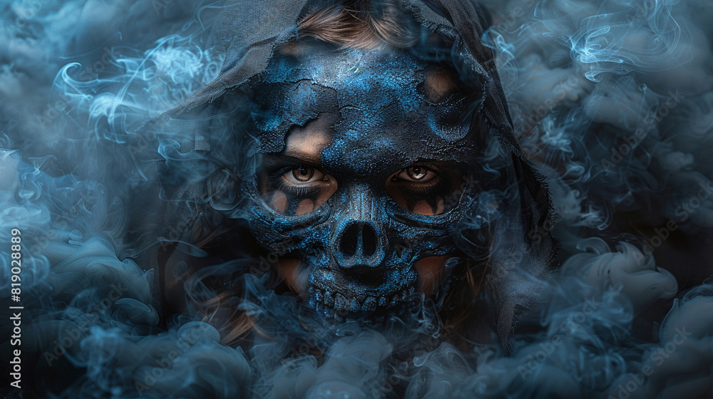 scary halloween skull