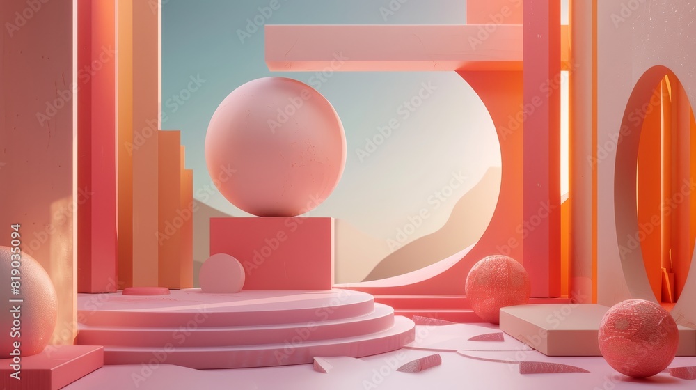 An abstract 3D render, a background design, and a modern illustration An abstract 3D render, a background design, and a modern illustration