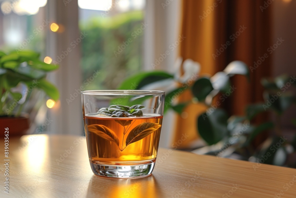 glass of cola with ice