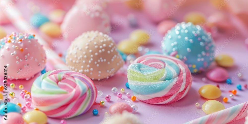 Colorful Pastel Candy Background Colorful Pastel Candy Background