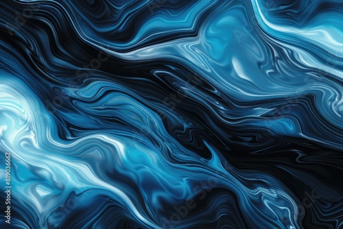 Colorful smooth abstract blue and black texture background