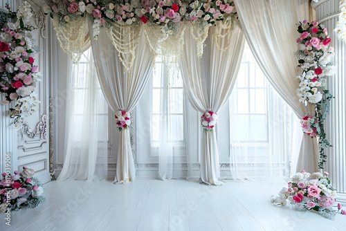 A luxury wedding background generative AI