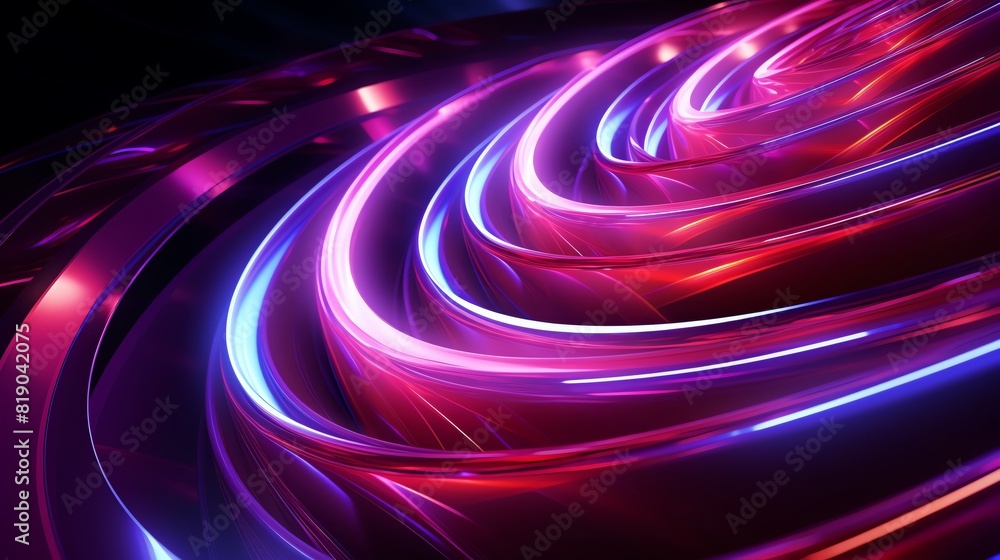Luminous neon streams converging into a vortex, ideal for eyecatching and immersive backgrounds Luminous neon streams converging into a vortex, ideal for eyecatching and immersive backgrounds