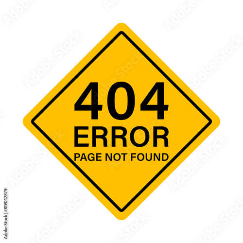 404 Error Page Not Found. Vector Illustration. 