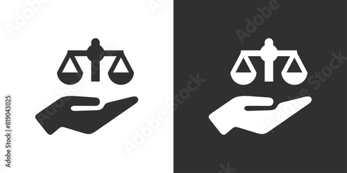 Integrity black sign icon vector illustration design photo