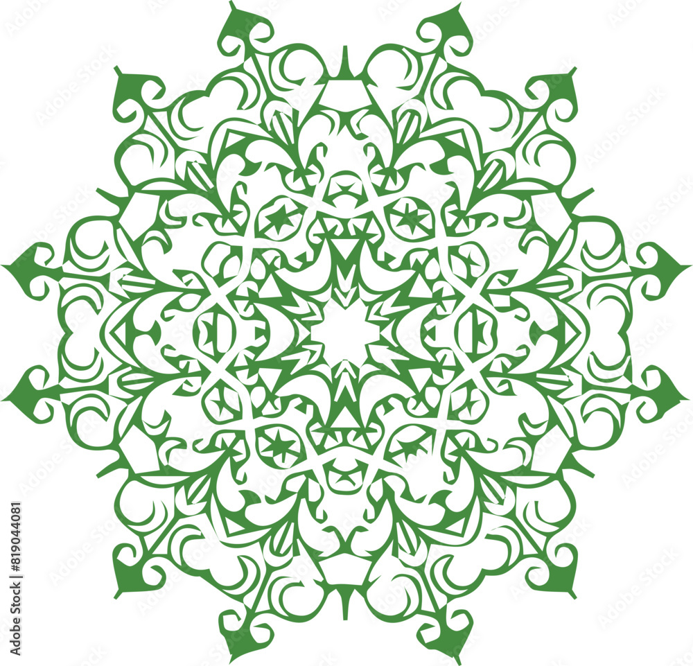 Fototapeta premium Beautiful mandala art, vector mandala design