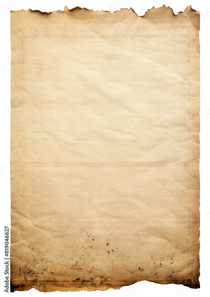 Parchment for baking culinary. Brown baking paper sheet. Isolated with clipping path. Parchment for baking culinary. Brown baking paper sheet. Isolated with clipping path.