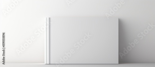 Hardcover book on white background Space for design. copy space available photo
