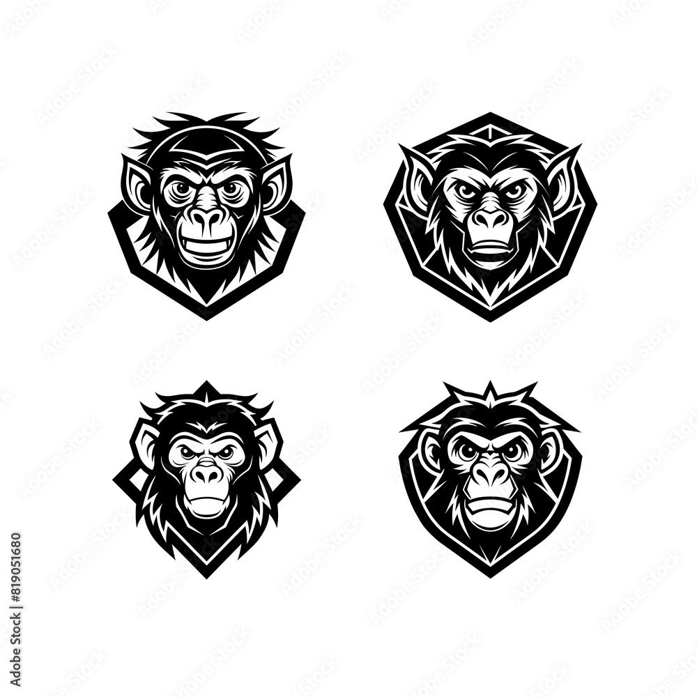 Obraz premium a monkey head with a crown on it 