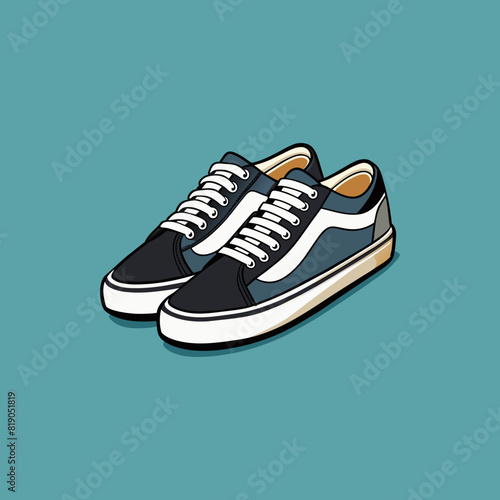 shoes on a white