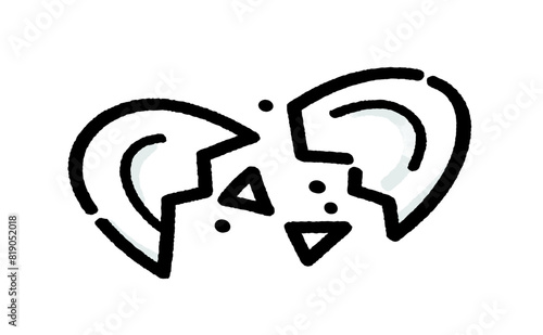 割れた皿