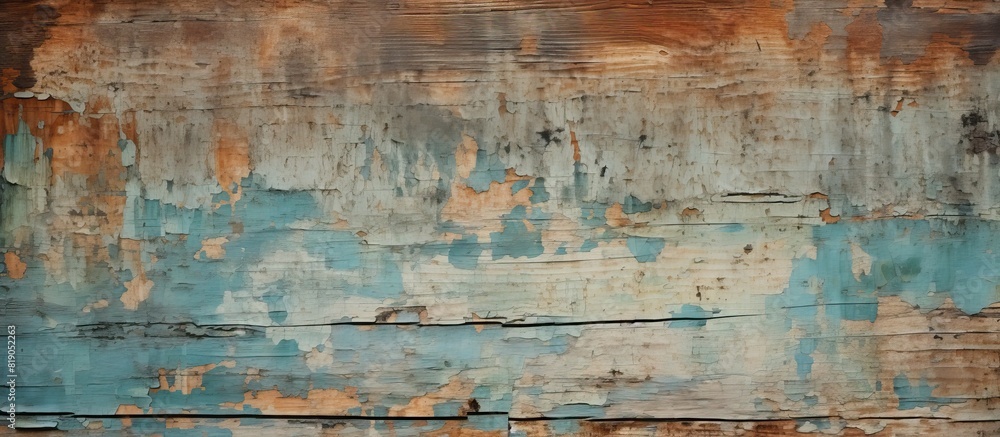 Antique Wood Texture with Cracked Peeling Paint Grunge Background. copy space available Antique Wood Texture with Cracked Peeling Paint Grunge Background. copy space available