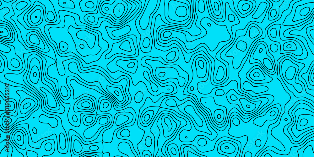 Naklejka premium Sophisticated Vector Design of a Topographic Map Highlighting Precise Topographical Details and Complex Topological Patterns, Great for Modern Cartographic Projects, Data Visualization, and Digital Me