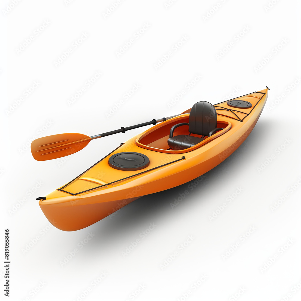 Kayak isolated white background Kayak isolated white background