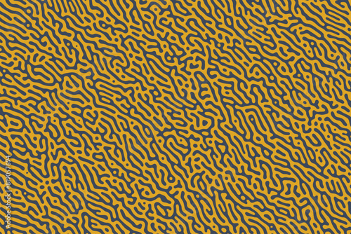 Trendy vector background with a jumble of organic, irregular lines creating a maze-like decoration with retro curves and a random, scribble feel