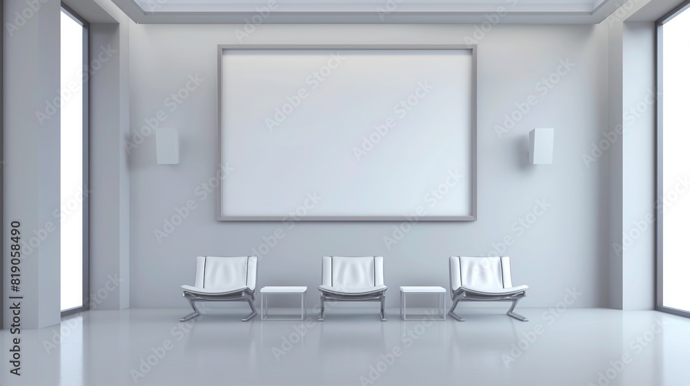 Frame mockup, Blank poster frame mockup on wall Frame mockup, Blank poster frame mockup on wall