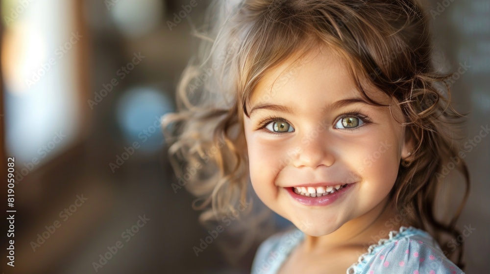 Delightful Child with Delicious Face Smiling Delightful Child with Delicious Face Smiling