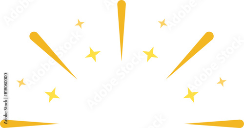 Shine flat exciting surprise element icon