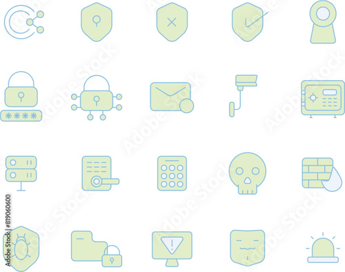 Design Icon Flat themes Scurity