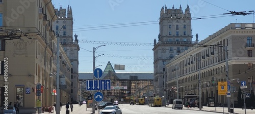 Historical and modern architecture of the city of Minsk, Republic of Belarus. And also life on the streets of Minsk.