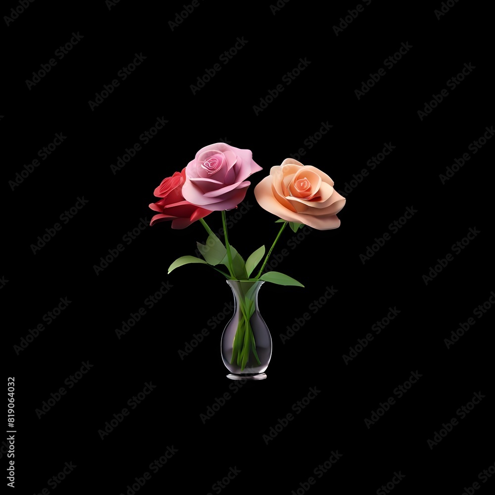 Fototapeta premium flowers in a glass vase