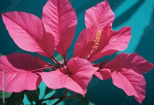 Bougainvillea flower closeup Realistic Light understand sun light significantly summer flower season concept