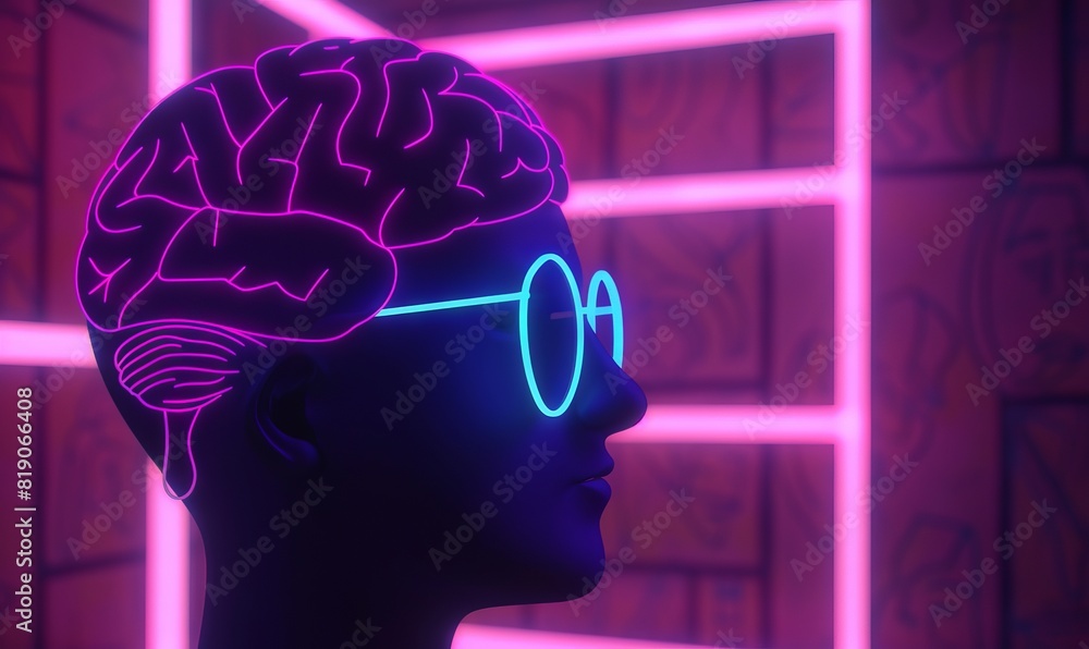 Obraz premium holographic projection,visual representation