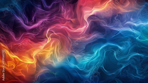Colorful Abstract Background With Rainbow of Colors