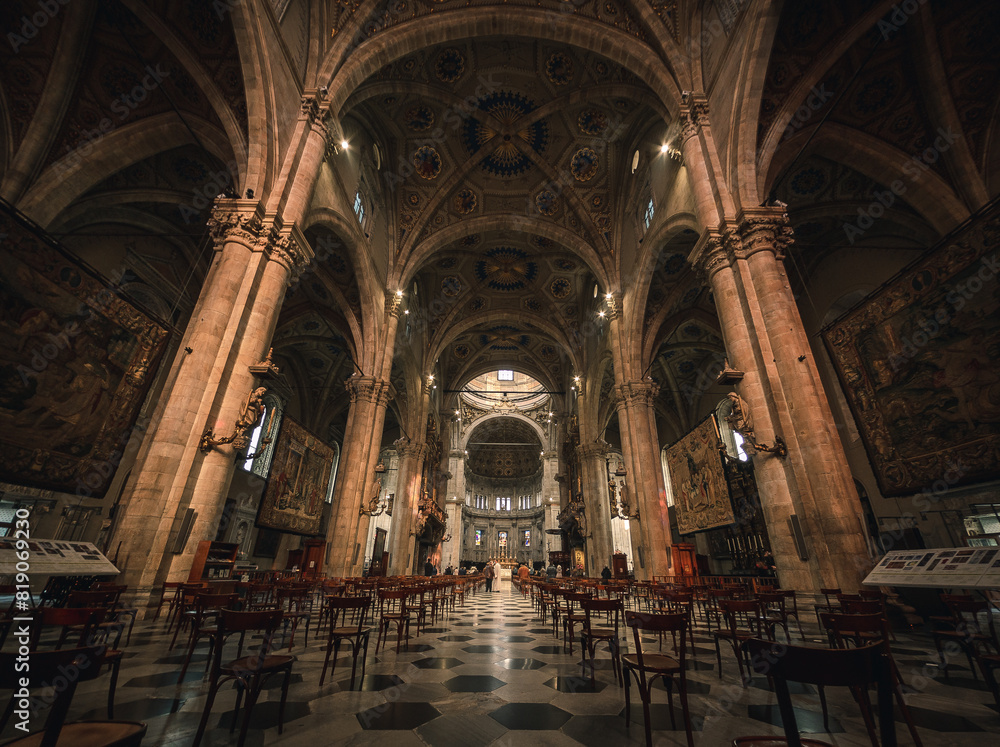 Fototapeta premium Nave of a Christian church