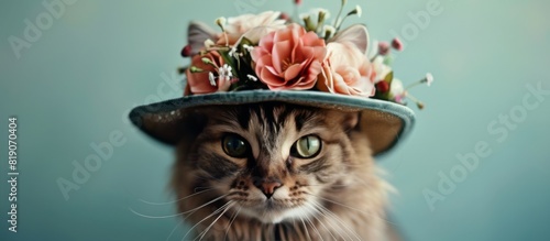 Tabby Cat Wearing a Hat