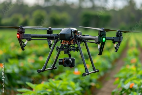 Advanced isometric small land innovation with automated drone technology for farming expansion and efficient multifunctional agricultural techniques in vector farm management