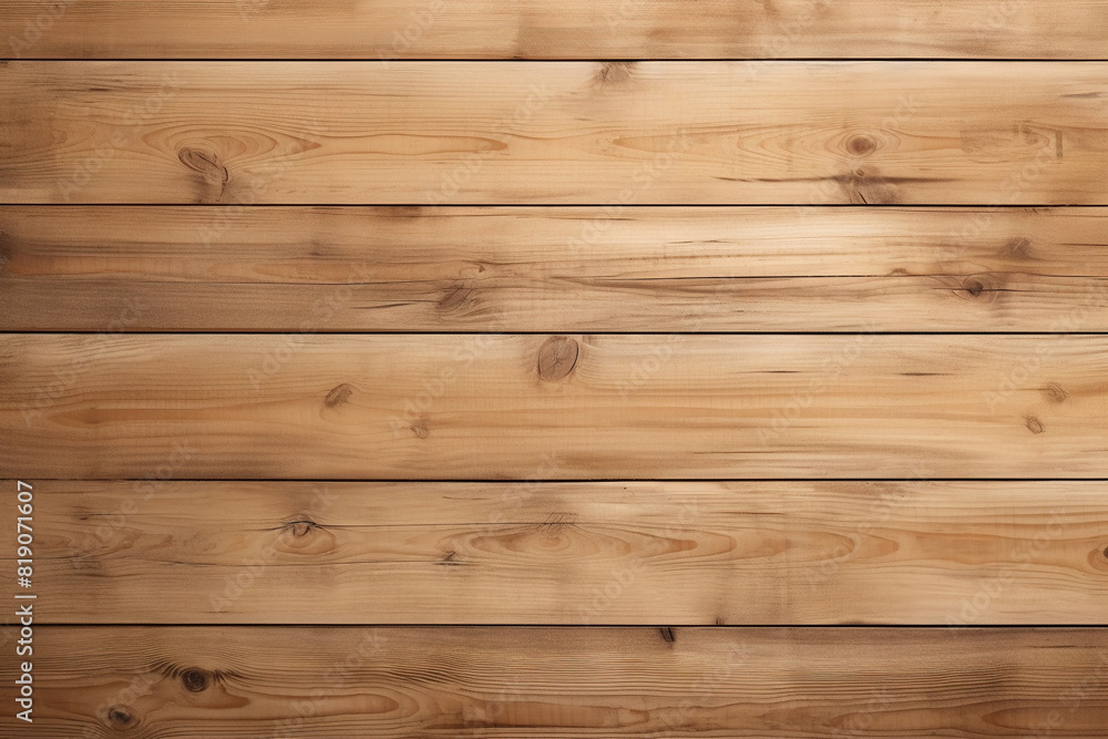 Naklejka premium wooden panel wall horizontal with natural wood grain texture background and wallpaper