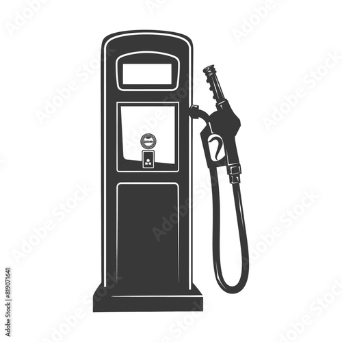 silhouette gas pump black color only