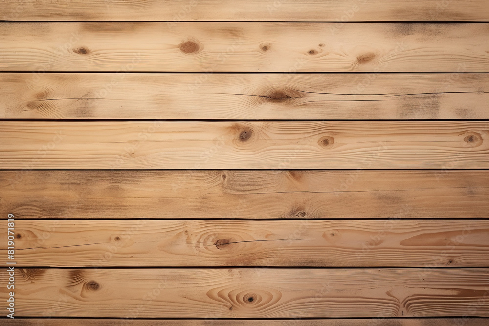 Fototapeta premium wooden panel wall horizontal with natural wood grain texture background and wallpaper