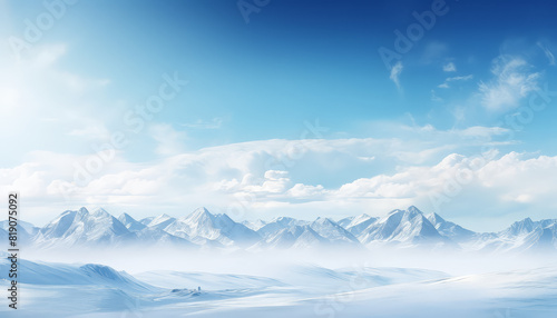 A mountain range with a clear blue sky © terra.incognita